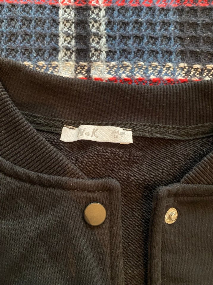 Düğmeli, Rahat Kesim siyah Kadın Ceket - Görsel 3