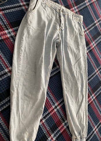 Gri Rahat Kesim erkek Kot Pantolon - Görsel 3