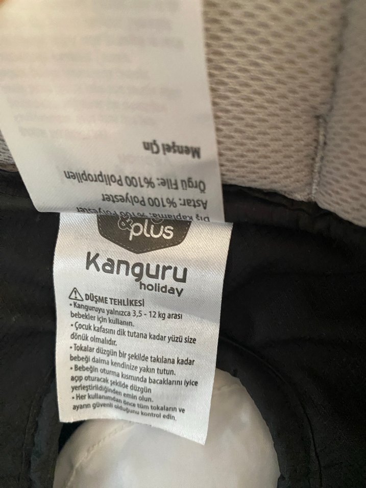 Siyah Baby Plus Bebek Taşıyıcı kanguru - Görsel 3