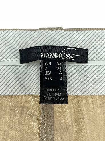 38 Beden çeşitli Renk Mango Kumaş Pantolon %70 İndirimli.