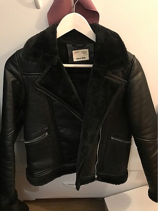 Zara çift taraflı peluş biker