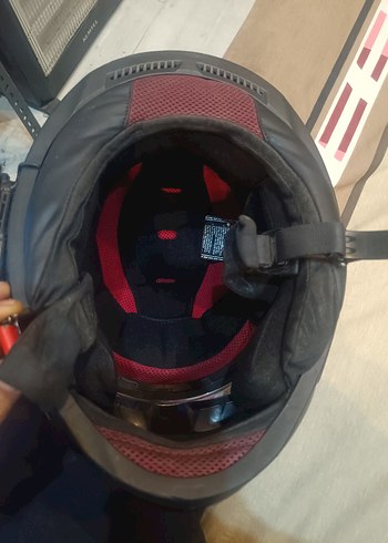 Kırmızı Baskılı LS2 Motosiklet Kaskı - Görsel 5