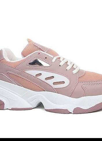 37 Beden Pembe bağcıklı sneaker
