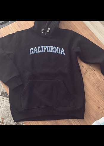 KErkek Siyah Kapüşonlu Fermuarlı Sweatshirt - Görsel 4