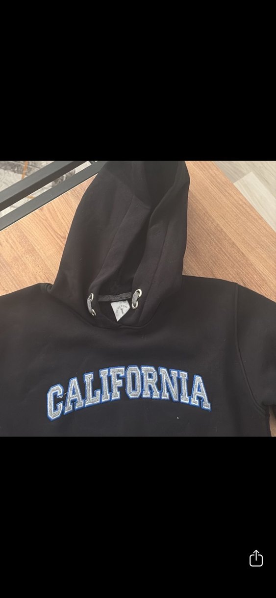 KErkek Siyah Kapüşonlu Fermuarlı Sweatshirt - Görsel 2