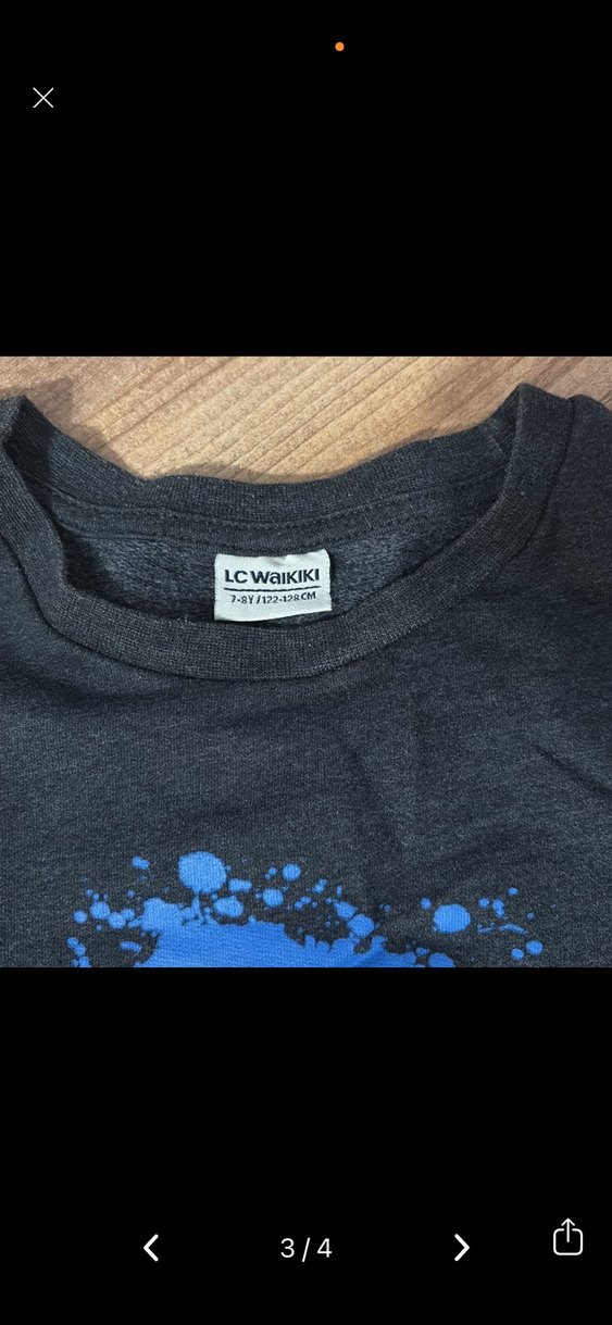 Baskılı Siyah Erkek Sweatshirt - Görsel 3