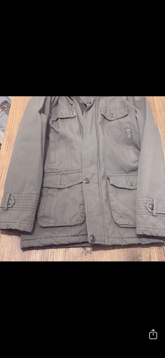 Yeşil Midi Street Style Erkek Mont - Görsel 2