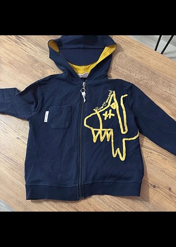 Kapüşonlu Fermuarlı Erkek Çocuk Sweatshirt - Görsel 4