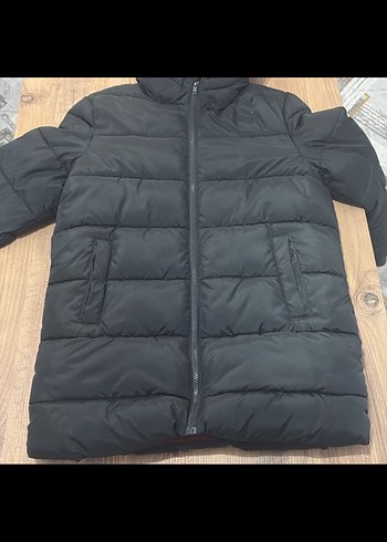 Fermuarlı Kapüşonlu Erkek Çocuk Kışlık Mont - Görsel 2