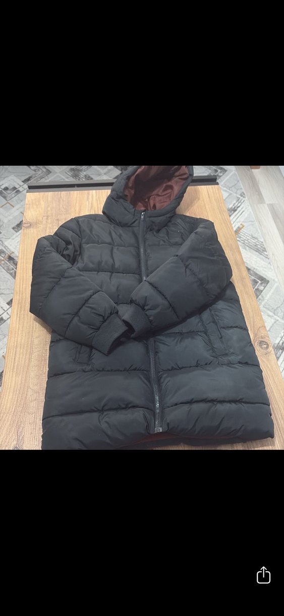 Fermuarlı Kapüşonlu Erkek Çocuk Kışlık Mont - Görsel 3