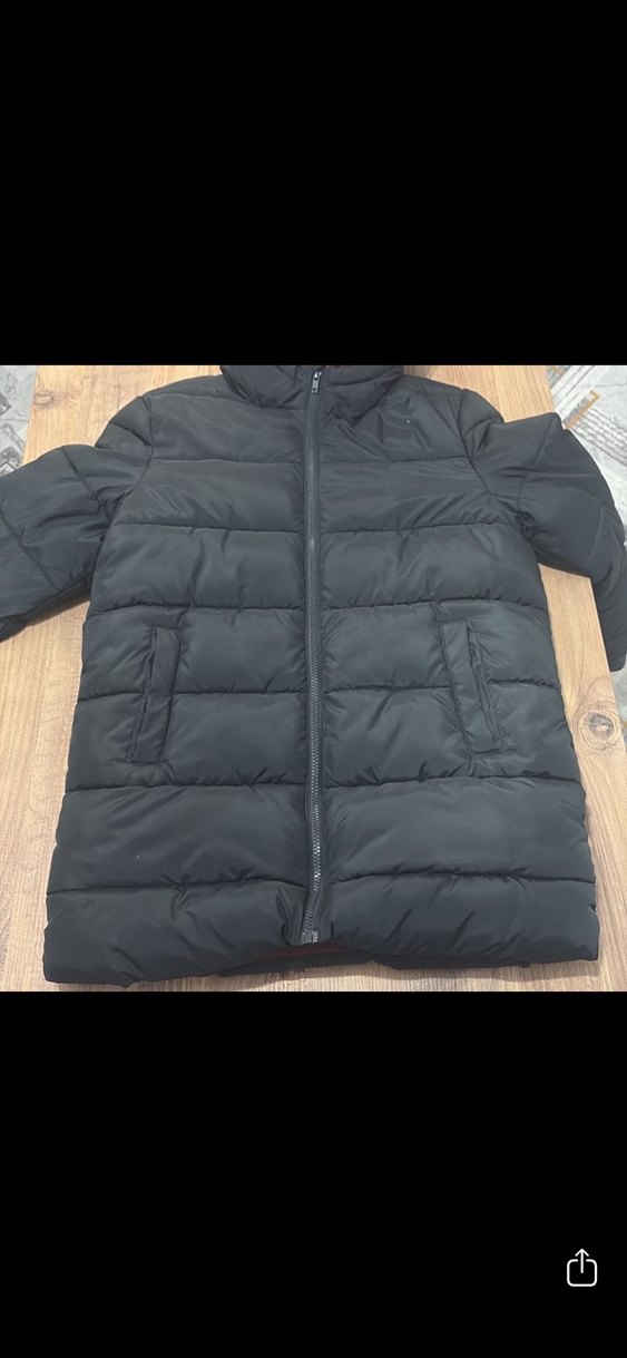 Fermuarlı Kapüşonlu Erkek Çocuk Kışlık Mont - Görsel 2