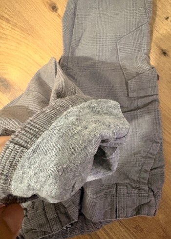 Erkek Çocuk Gri Bol Kesim Denim Pantolon - Görsel 4