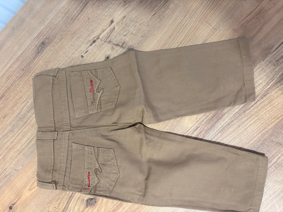 Kemerli Erkek Çocuk Keten Pantolon - Görsel 2