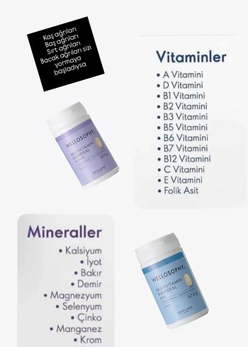 Oriflame Wellosophy Multivitamin & Mineral 60 Tablet - Görsel 4