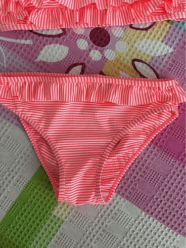 9 Yaş Beden pembe Renk Çocuk Bikini Takımı