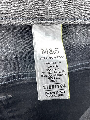36 Beden gri Renk Marks & Spencer Tayt / Spor taytı %70 İndirimli.