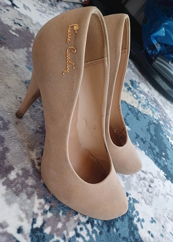 Pierre Cardin Bej Süet Topuklu Kadın Stiletto