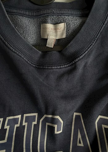 Lacivert Baskılı Kadın Sweatshirt - Görsel 3