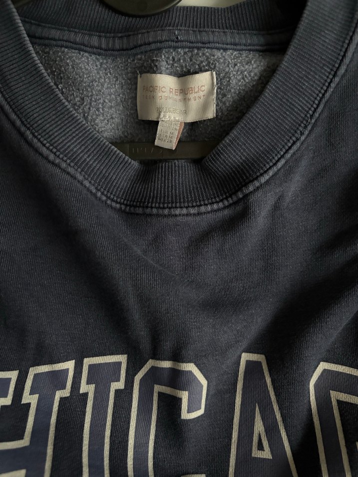 Lacivert Baskılı Kadın Sweatshirt - Görsel 3