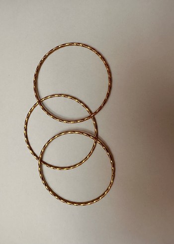 Elastik Altın Renk Yılan Desenli Bilezik - Görsel 2