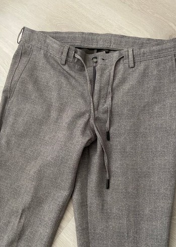 Gri Düğmeli Erkek Takım Elbise Ceketi - Görsel 3