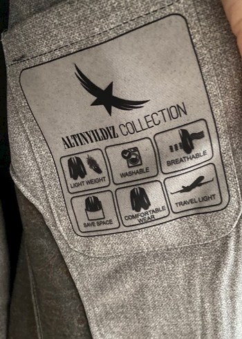 Gri Düğmeli Erkek Takım Elbise Ceketi - Görsel 2