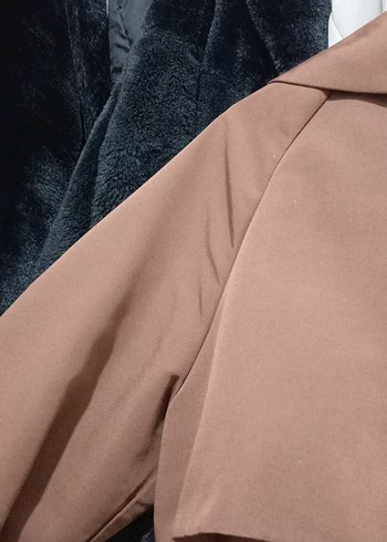 Bej Kadın Uzun Kemerli Trençkot - Görsel 7