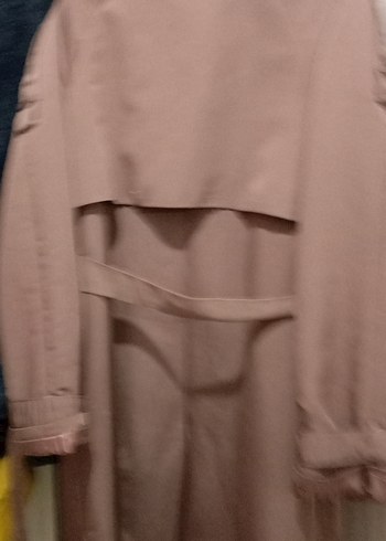 Bej Kadın Uzun Kemerli Trençkot - Görsel 6