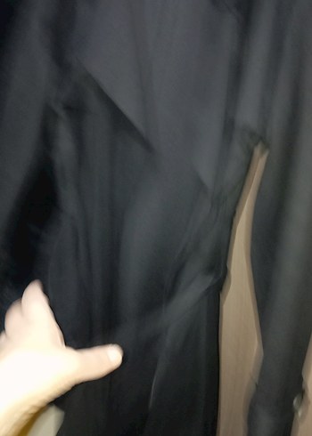 Kadın Gri Uzun Trenchcoat Drapeli - Görsel 7