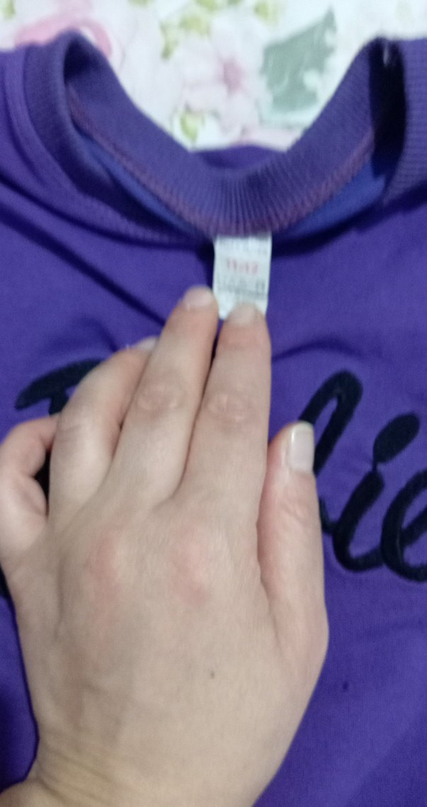 Mor Barbie Baskılı Kız Sweatshirt - Görsel 5