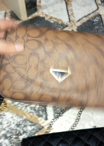 Klasik Siyah Yılan Desenli Zincirli Deri Çanta - Görsel 6