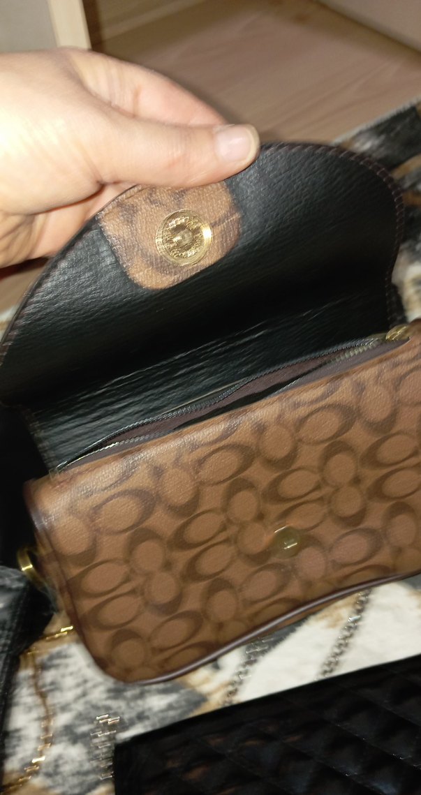 Klasik Siyah Yılan Desenli Zincirli Deri Çanta - Görsel 5