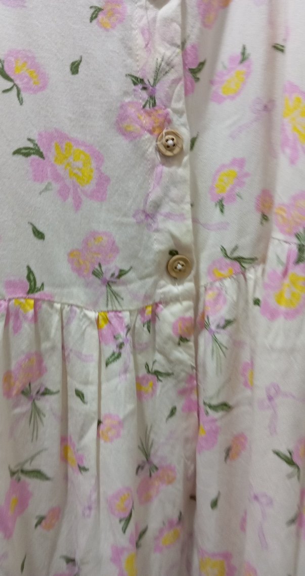 Çiçek Desenli Uzun Askılı çocuk Elbise - Görsel 5