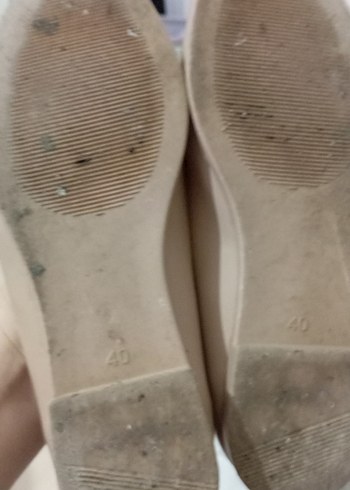 Bej Kadın Günlük Topuklu Babet - Görsel 3