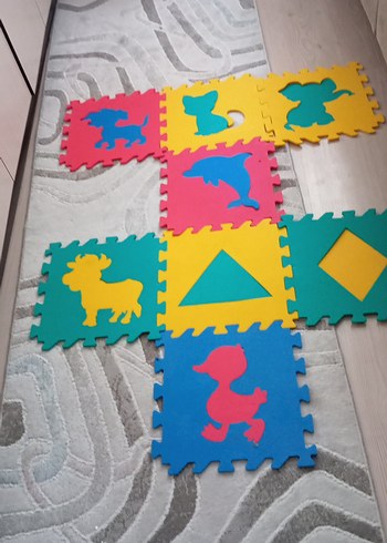 Renkli Çocuk Puzzle Oyun Matı - Görsel 3