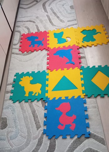 Renkli Çocuk Puzzle Oyun Matı - Görsel 2