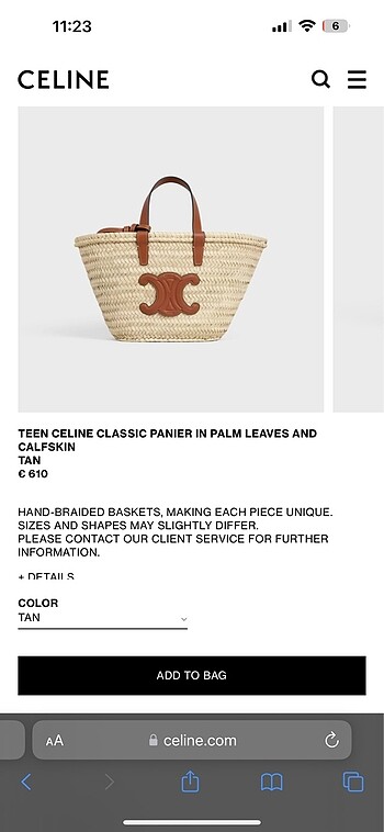 celine panier ozel ilan