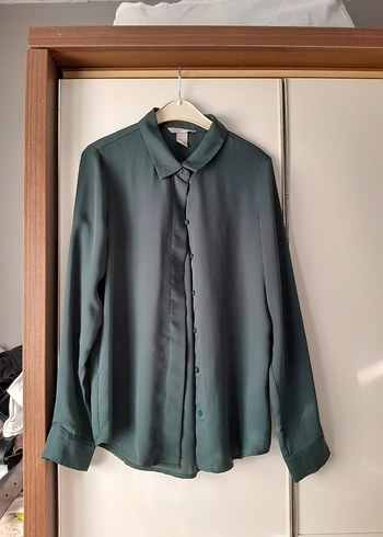 H&M saten görünümlü gömlek