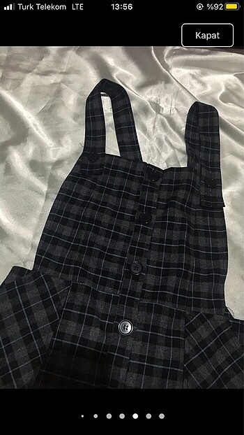 Düğme detaylı elbise - Görsel 8