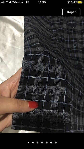 Düğme detaylı elbise - Görsel 9