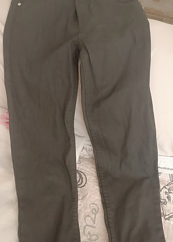 mango belle haki yeşil Dar Kesim Kadın Pantolon jean