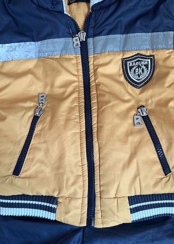 Sarı Lacivert Erkek Bebek Kayak Tulumu - Görsel 5