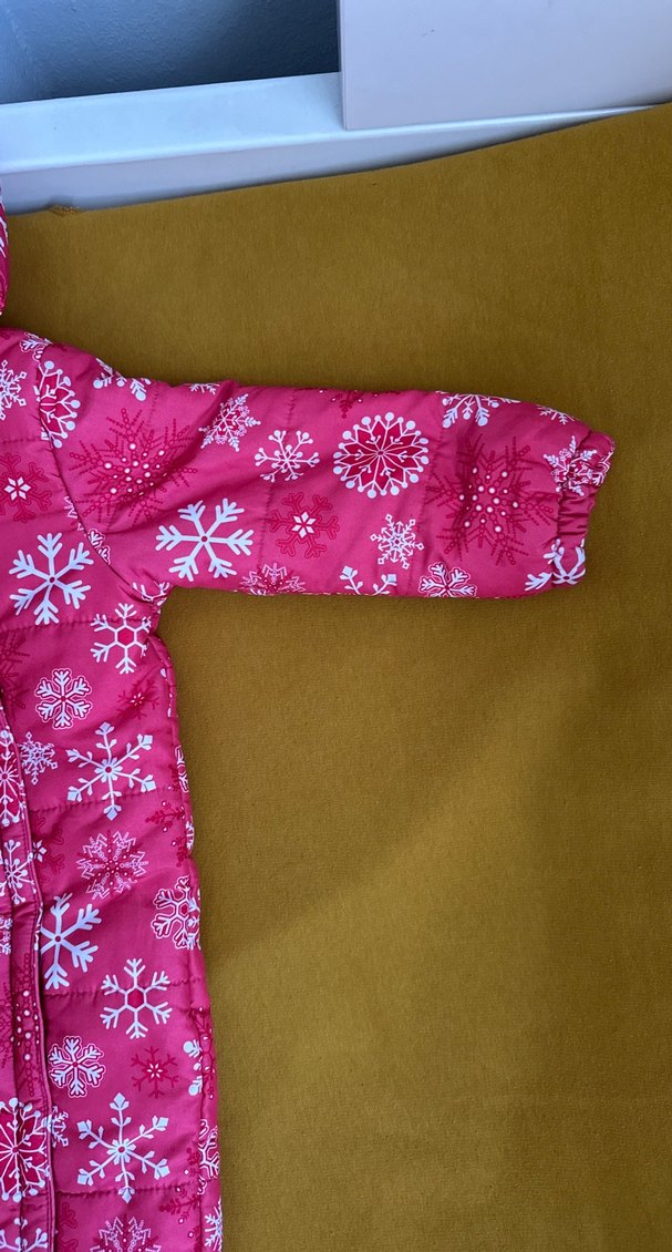 Kapüşonlu Pembe Kız Bebek Kar Tulumu - Görsel 3