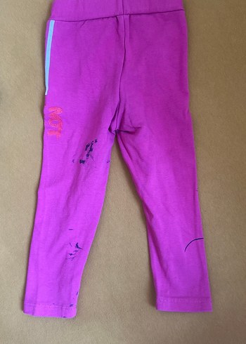 Kız Çocuk Renkli Baskılı Streç Tayt - Görsel 5