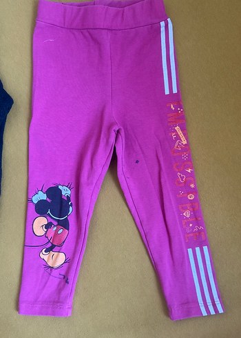 Kız Çocuk Renkli Baskılı Streç Tayt - Görsel 4