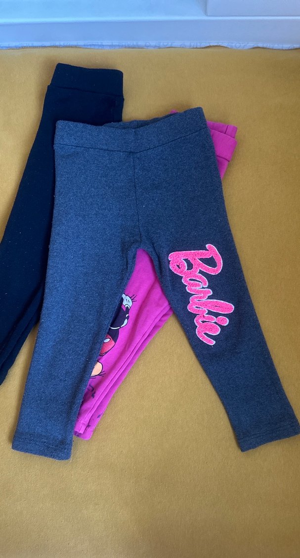 Kız Çocuk Renkli Baskılı Streç Tayt - Görsel 3