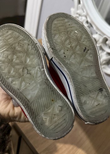 Kız Çocuk Kırmızı Cırt Cırtlı Spor Ayakkabı - Görsel 5