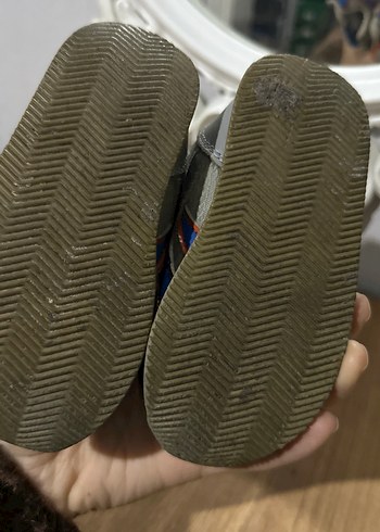 Gri Erkek Çocuk Spor Ayakkabı Velcro - Görsel 6