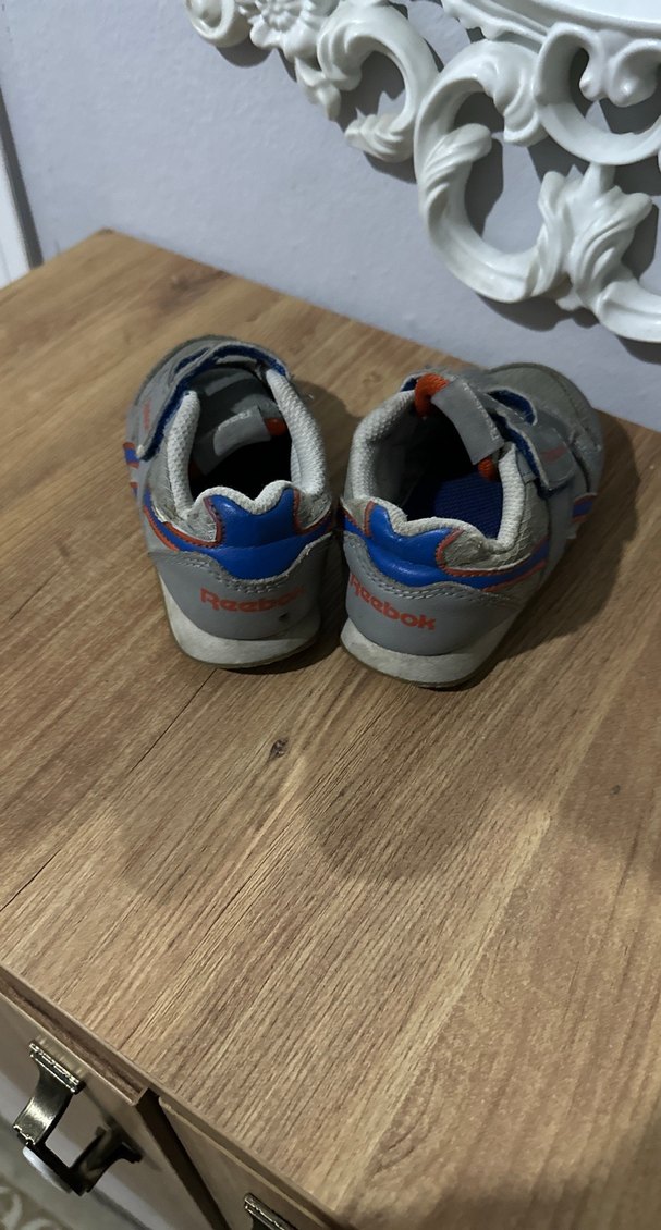 Gri Erkek Çocuk Spor Ayakkabı Velcro - Görsel 3