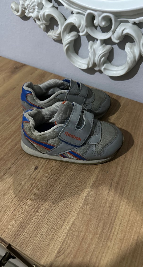 Gri Erkek Çocuk Spor Ayakkabı Velcro - Görsel 2